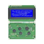 2004A 20x4 5V Character LCD Display Module SPLC780 Controller Blue Backlight ( black board module)
