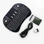 Wireless Mini Keyboard Remote Control Touchpad Mouse with RGB Backlight for Raspberry 2.4GHz