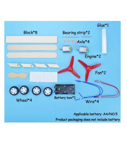 DIY Educational Toy Set double Winged Glide Plane unassembled