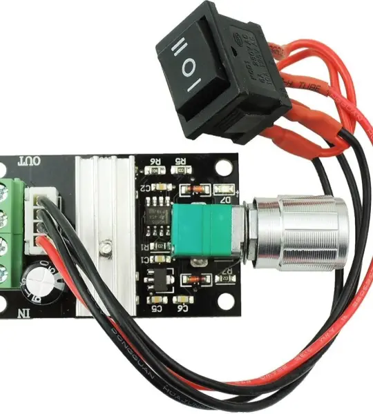 12V 80W DC Motor Speed Controller PWM Adjustable Reversible Switch