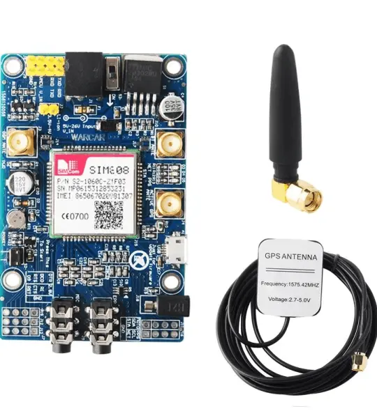 SIM808 GSM/GPRS/GPS Bluetooth Compatible Development Board With GPS Antenna COM45 ,R17