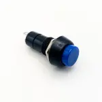 ON-OFF, Latching, Blue head - IC186 PLASTIC BUTTON WITH SPRING - Blue