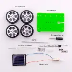 Mini Solar car Toy DIY Car Kit Children Educational Gadget