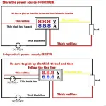 Digital Voltmeter Ammeter DC 100V 10A Panel Amp Volt Voltage Current Meter Tester Detector 0.56 Dual LED Display"