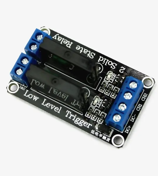 5V 2 Channel SSR Solid-State Relay - low Level Trigger 2A 240V