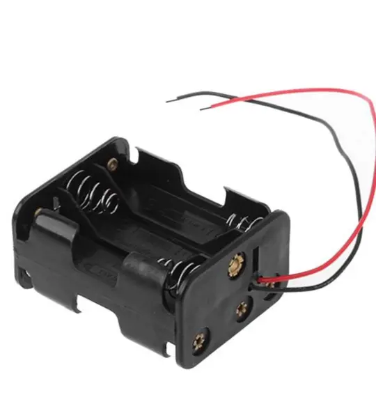 back to back 6AA Batteries Storage Box Holder