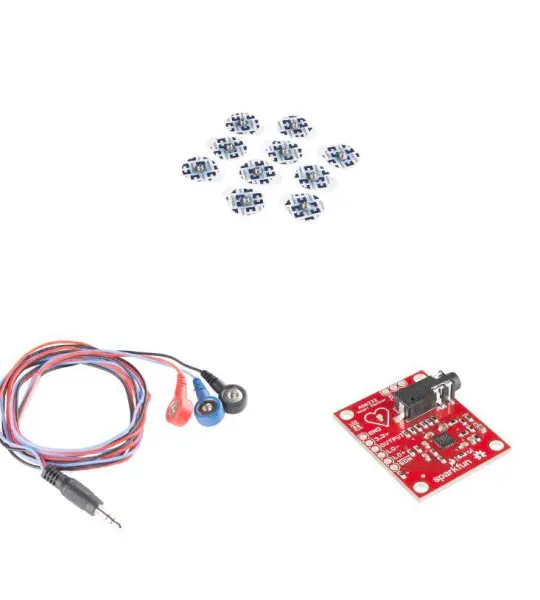 sparkfun single lead ecg heart rate monitor - ad8232 kit