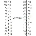 27C1001 - DIP32 EEPROM