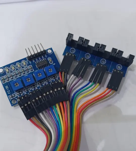 4 channel speed sensor module motor speed counting module groove coupler module