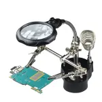 Helping Hands Magnifier Soldering Stand with LED Light