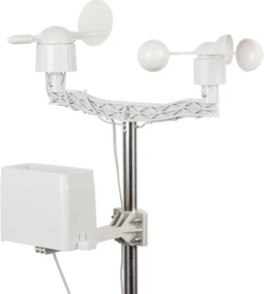 Weather Meter Kit - Station Includes Analog sensors Wind Vane Cup Anemometer Tipping Bucket rain Gauge RJ11 terminated Cables