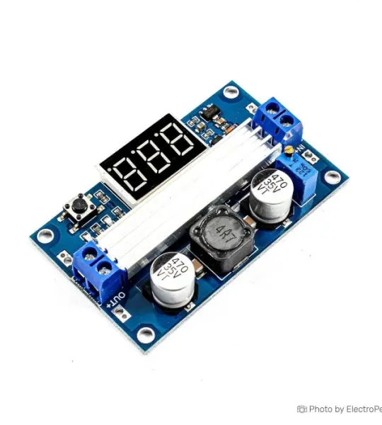LTC1871 Boost Power Module High Power DC-DC 100W Adjustable Output 3.5-35v Step up Power Supply Converter Module Board with LED Digital Display Voltmeter