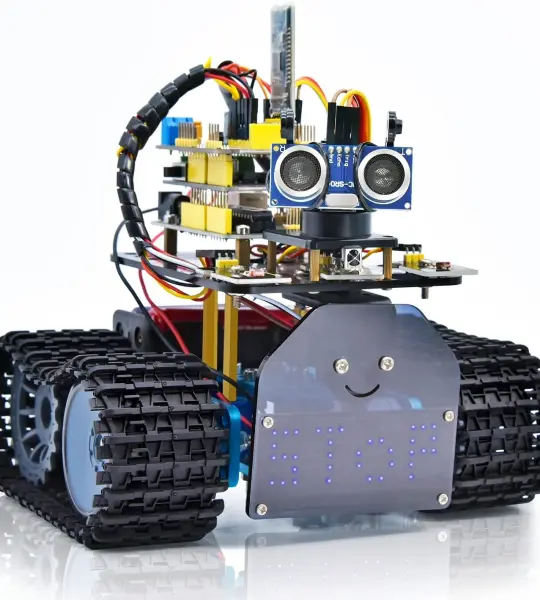 Keyestudio DIY Mini Tank V2.0 Smart BT Robot Car Kit stem robot kit for Arduino Uno
