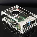 Raspberry pi 4 case Model B Acrylic case with Fan