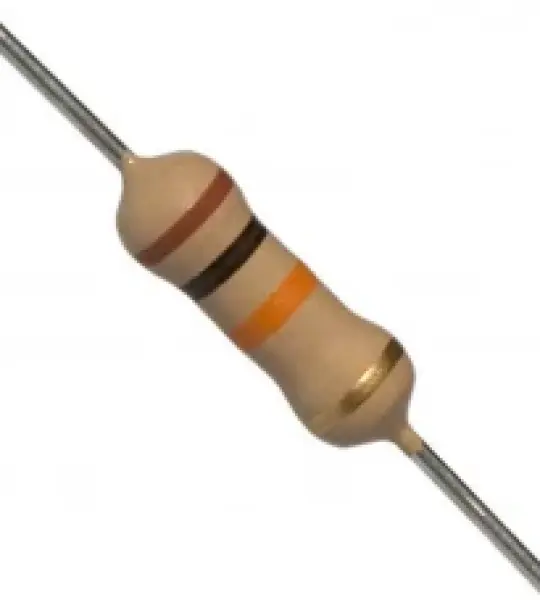 10 ohm carbon film resistor 1/2 watt