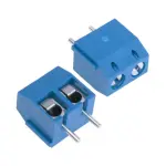 5mm Pitch 2 Pole PCB Mount Screw Terminal Block Connector