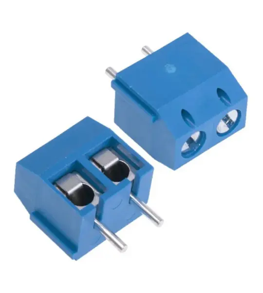 5mm Pitch 2 Pole PCB Mount Screw Terminal Block Connector