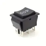 ON-OFF-ON, 6 Pin - IC111 Button with Arrow, Spring Switch