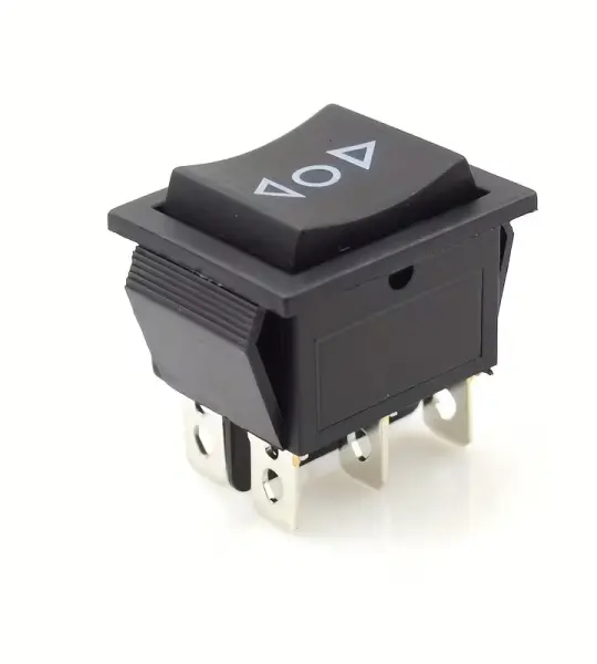 ON-OFF-ON, 6 Pin - IC111 Button with Arrow, Spring Switch