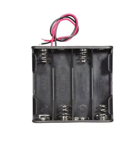 4AA Batteries Storage Box Holder