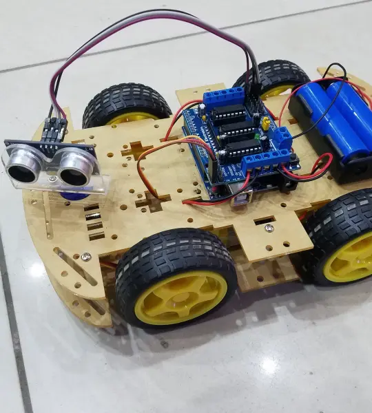 Intelligent Obstacle Avoidance Car- Assembled