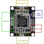 PAM8610 Digital Power Amplifier Board 2x15W Dual Channel Stereo D Class High-power Amplifier Board Miniature
