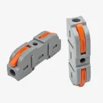 Single Pole Wire Connector 0.08 to 2.5mm Terminal Block with Spring Lock Lever for Cable Connection