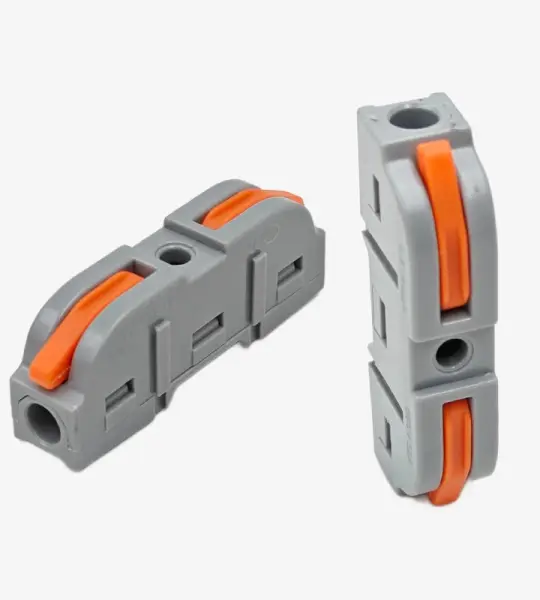Single Pole Wire Connector 0.08 to 2.5mm Terminal Block with Spring Lock Lever for Cable Connection