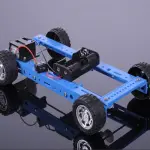 Blue car Electric 4wd Car Model DIY Hobby 20 X 12 X 4 Cm - RS1904