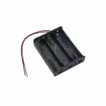 18650 Battery Holder 3 Slots 11.1V Black Battery Holder Case