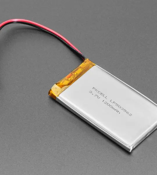 3.7v 1200mah lithium battery
