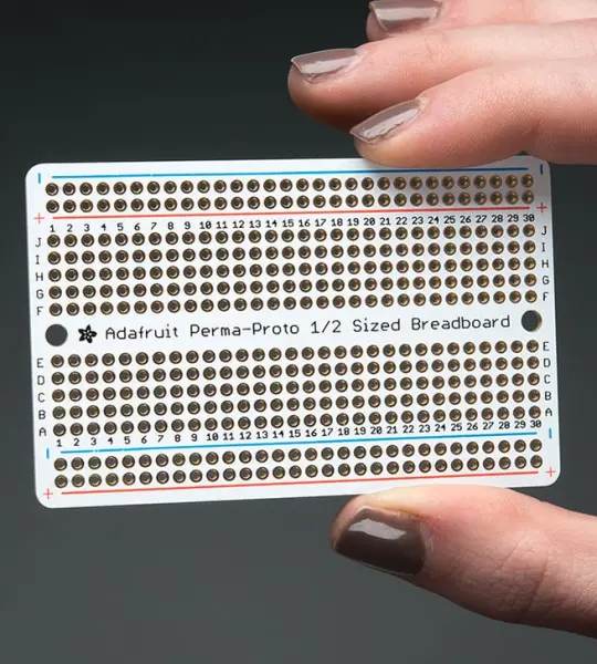 Adafruit Perma-Proto Half-sized Breadboard PCB - Single