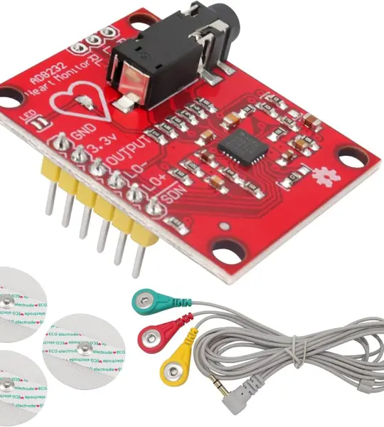 Ecg module AD8232 ecg measurement pulse heart ecg monitoring sensor module kit