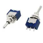 Blue Toggle switch ON-ON, 3P SPDT Solder terminal- IC139 3 FEET TOGGLE SWITCH