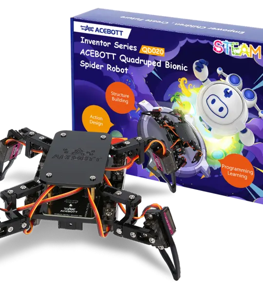 ACEBOTT QD020 ESP8266 Quadruped Bionic Spider Robot kit
