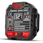 AVID POWER Outlet Tester, 48-250V Circuit Tester for GFCI, Receptacle Tester CAT II 300V with LCD Voltage Display