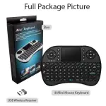 Wireless Mini Keyboard Remote Control Touchpad Mouse with RGB Backlight for Raspberry 2.4GHz
