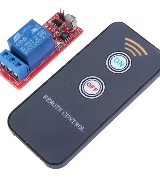 1 Channel Remote Controllor Self Lock Switch Relay Board Wireless IR Control 6V