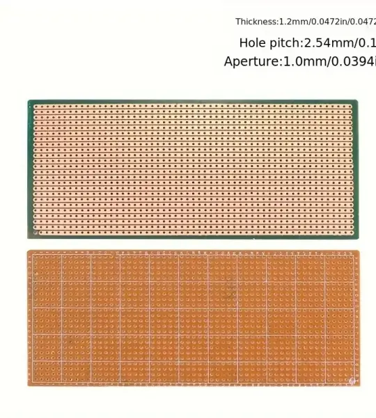 PCB Board with double sided holes - 6.5*14.5 single row
