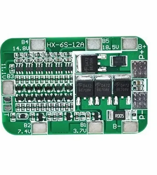 6S BMS 12A Li-ion Battery Protection Board for 3.7V NMC cells