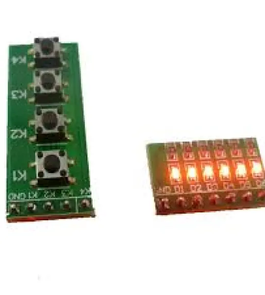 4 LED and 4 Keypad kit module for Arduino