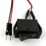 rocker switch 2 pin 2 position switch with 20cm DuPont male cable