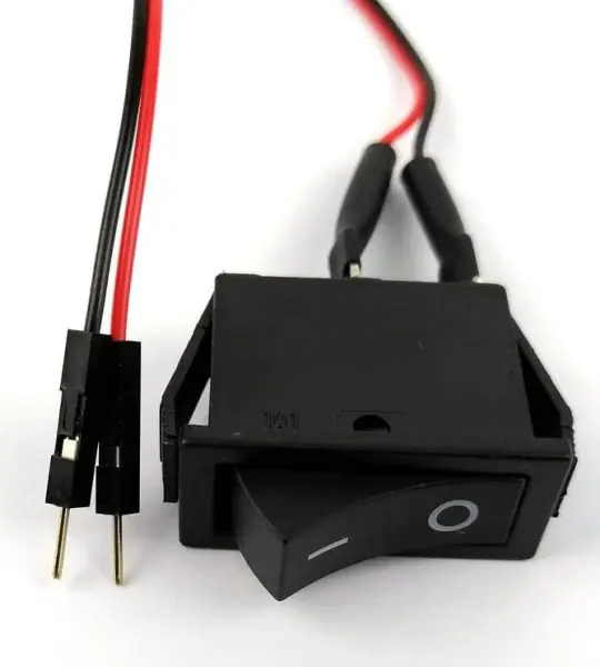 rocker switch 2 pin 2 position switch with 20cm DuPont male cable