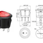 ON-OFF, 3 Pin Round Light - IC131 Round Lighted Switch