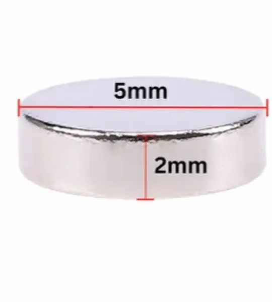 neodymium magnet 5 x 2 mm round