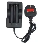 Dual Charger For 18650 14500 16430 Rechargeable Li-Ion Battery UK Plug