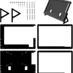 7 inch Raspberry Pi Touch Screen Case Holder