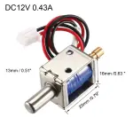 DC12V 0.43A 4mm Mini Electromagnetic Solenoid Lock Push Pull Type for Electirc Door Lock