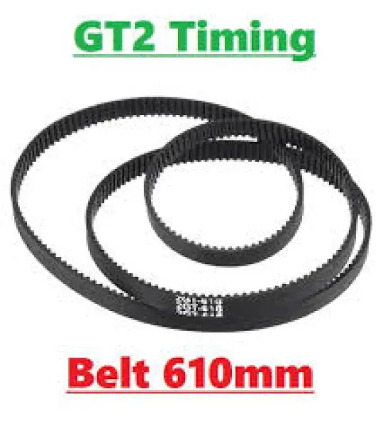 2GT-6 circular closed timing belt 610 mm