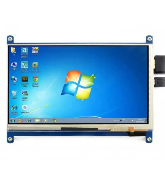 WAVESHARE 7 inch Resistive Touch Screen LCD, 1024×600, HDMI, IPS, Various Systems Support